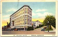 VINTAGE POSTCARD HOTEL ST. HELENS LOCATED AT CHEHALIS WASHINGTON POSTED 1957 picture
