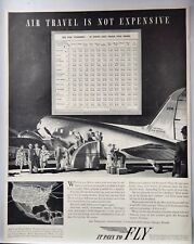 1941 Air Transport US Mail Air Express Airplane Print Ad Man Cave Poster Art 40s picture