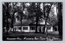 Cedar Falls IA-Iowa RPPC, Missionary Hall, Riverview Park, Vintage Postcard picture