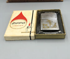 Vintage 1972 Zippo Lighter Bowling With Box picture
