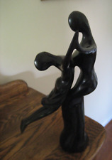 MODERN ART SCULPTURE OF DANCERS - MADE IN THAILAND - 14 1/2  IN HIGH - GD COND picture
