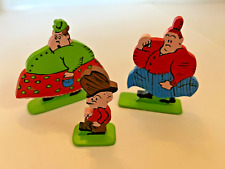 Vintage TOONERVILLE FOLKS / TROLLEY Wood Cut Hand Painted Figurines picture