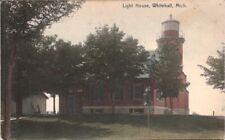 Light House Whitehall Michigan postcard 1908 picture