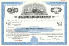 Philadelphia Electric Co. - $5,000 Specimen Bond - Specimen Stocks & Bonds picture