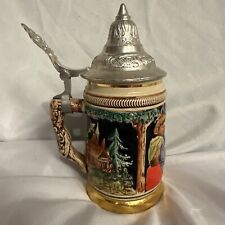 VINTAGE SMALL LIDDED BEER STEIN Stoneware Western GERMANY picture