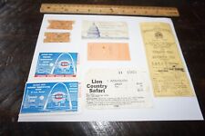 Vintage Lot 1970's Ticket Stubs Statue Liberty National Landmarks Arch Congress picture