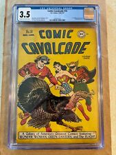 Comic Cavalcade #18 CGC 3.5 OW-WT 1946-1947 DC Wonder Woman Green Lantern Flash picture