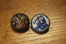 DOCTOR WHO Tardis and Gallifrey Pin Button Badge - 2 pcs picture