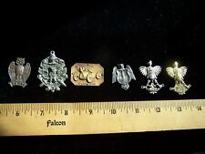 Vintage Owl pins and medallions picture