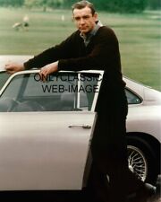 COOL SEAN CONNERY JAMES BOND GOLDFINGER ASTON MARTIN CAR SPORTS CAR 8x10 PHOTO picture