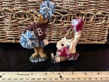 Boyd's Bears & Friends Bearstone Collection Set of Two Cheerleaders No boxes picture