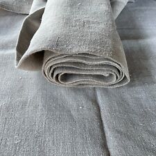 Antique Handwoven Linen Fabric European Homespun Textile Primitive Roll 3.8 yd picture