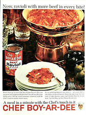 Chef Boy Ar Dee ravioli advertisement Vintage August 1962 original ad  picture