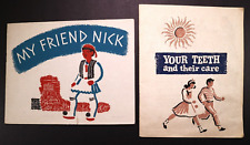 1942 & '44 American Dental Association Children's Booklets on Teeth Cleaning picture