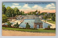 High Point NC-North Carolina, Municipal Swimming Pool, Vintage Postcard picture