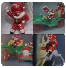 Vtg 40-50's E Rosen/Rosbro Sitting Santa For Car ~ Boat ~ Wagon ~ Reindeer  READ picture