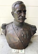 Antique LIFE SIZE  E. L’Hoest Paris Bronze Bust of WWI Marshal Ferdinand Foch picture