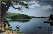 San Juan Islands Puget Sound Washington State Antique Postcard Unused picture
