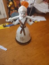 Vintage Holland Girl Figurine with two water baskets Bell picture