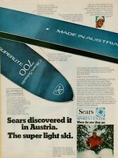 1969 Sears Othmar Schneider Gold Medal Austrian Skis Super Vintage Print Ad picture