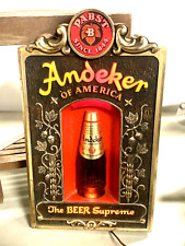1970s Pabst Andeker Beer Back Bar Light Up Bottle Advertising Sign Rare (SH) picture