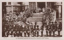 Funeral Procession King Edward VII Postcard Royalty Funeral c 1910 a picture