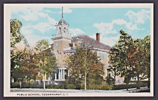 c 1915 Postcard Public School Cedarhurst Long Island NY picture