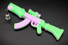 2 Pack  Silicone & Metal Tip One Hitter Gun Shaped Limited Quantity HighQuality picture