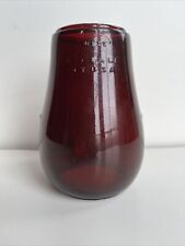 VTG Dietz Glass Railroad Lantern Ruby Red Fitzall Loc Nob Globe 6.5” Tall USA picture