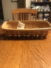 Longaberger 2009  Warm Brown Mail & Bill Basket #1129339 Original tag included picture