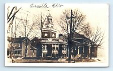 c1910-30 Versailles, OH RPPC Postcard-  UCC Church Building -  AZO picture