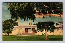 Clewiston FL-Florida, CS Mott Swimming Pool, Antique, Vintage Souvenir Postcard picture