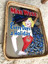 Vintage 1960s Mae West mirrored tray Original 1960s Retro Mirror picture