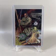2004 Topps STAR WARS Heritage ETCHED FOIL MACE WINDU YODA #3 picture
