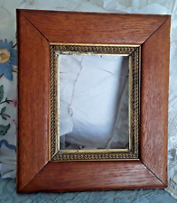 Antique 19th Century Victorian Gold Gilt Gesso and Oak Picture Frame Fits 12x14 picture