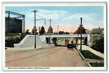 c1920's South Main Street Subway Ashtabula Ohio OH Unposted Trolley Car Postcard picture