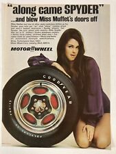 1973 Motor Wheel Print Ad Spyder Wheels mags Rims Chrome Aluminum picture