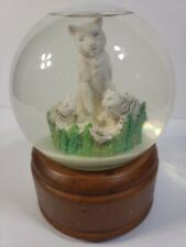 Siegfried And Roy Snow Globe Wind Up Rotating Music Box From Mirage Hotel 6