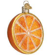 Old World Christmas 28130 Blown Glass Hanging Ornament, Orange 3 Inches picture