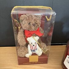 LENOX AMERICAN BEARS TWO TEDDY BEARs For  100TH ANNIVERSARY One Soft One Ceramic picture