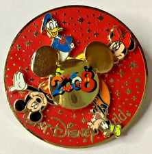 Walt Disney World Mickey Minnie Donald Goofy 2008 spinning pin picture