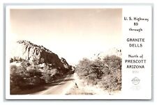 RPPC,Near Prescott,Arizona,Granite Dells,U.S.Highway 89,Frasher,c.1940s unp picture