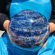 10.25LB Natural Sodalite Ball Blue Quartz Crystal Sphere Reiki Healing picture