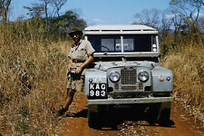 Original 35mm 1950's Kodachrome Red Border 35mm Slide. Land Rover picture