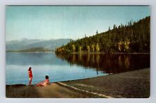 Priest Lake ID-Idaho, Scenic View, Relaxing, Vintage Souvenir Postcard picture