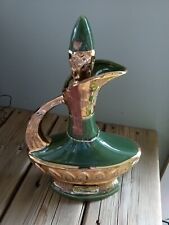 Vintage Jim Beam Decanter Green And Gold Color picture