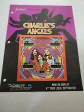 Flyer GOTT. CHARLIE'S ANGELS   PINBALL ARCADE  advertisement original see pic picture