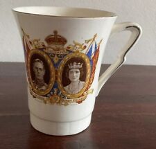 Vintage King George VI and Queen Elizabeth Coronation Mug 1937 England picture