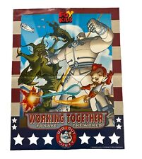 1999Big Guy Rusty Boy Robot Working Together Fox Kids Cartoon Foldout Poster picture
