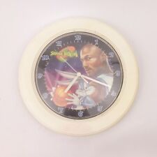 Vintage 1996 Space Jam Westclox Warner Brothers Round Plastic Wall Clock 10.75